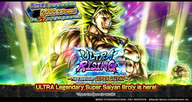 Dragon Ball Legends lance le nouveau Legendary Super Saiyan Broly ULTRA légendaire dans ULTRA RISING - LE SUPER SAIYAN LÉGENDAIRE !!
